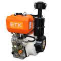 Compression-Ignition Air Cooled Diesel Engine (14HP With Green Fan Case)